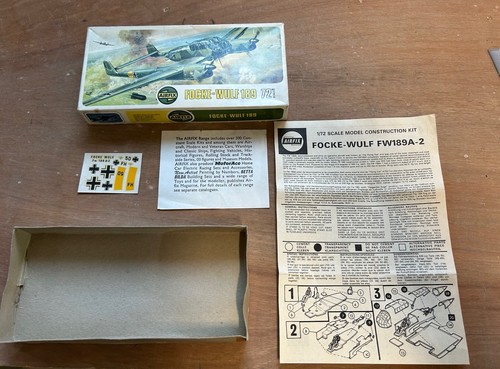 Airfix focke wulf 189 model - focke-wulf,
