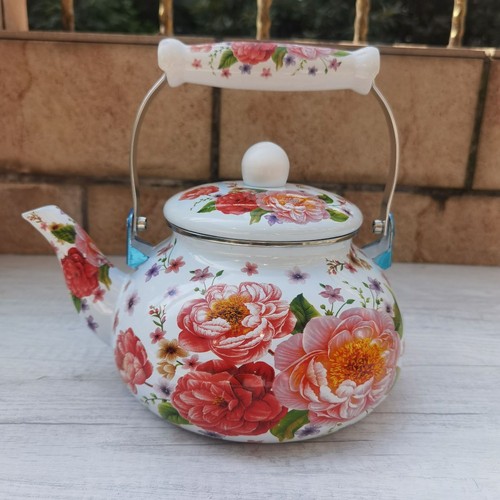 Floral enameled enamel - floral,