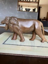 Hand carved Solid Wood Roaring