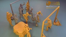British football WW2 diorama