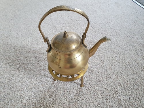 Vintage small brass - brass, kettle