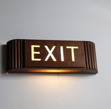 Art Deco Illuminating EXIT