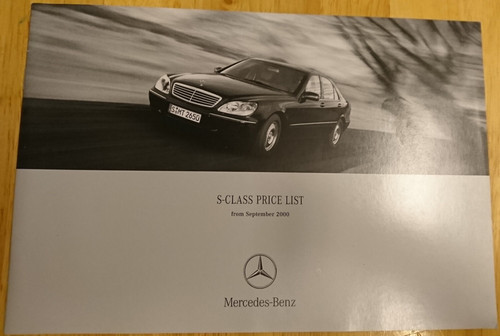 2000 mercedes benz - 2000, s-class