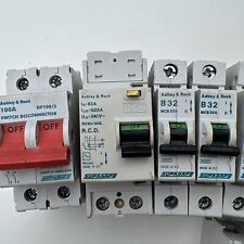 Ashley & Rock Supasafe MCB Circuit Breaker RCD main switch 6a 16a 32a 63a 100a