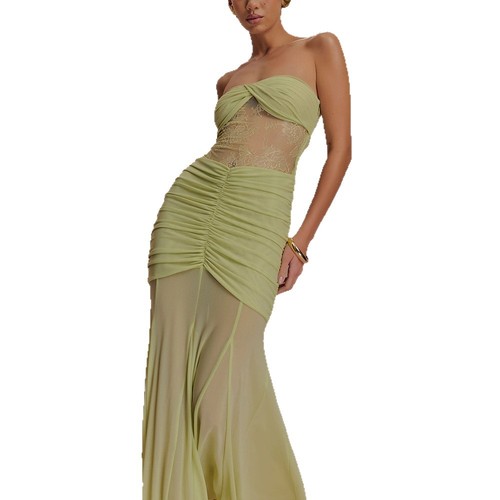 Women strapless long dress - women's,