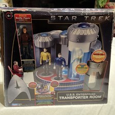 Star Trek USS Enterprise Transporter Room  & Scotty Figure Play Set New Sealed