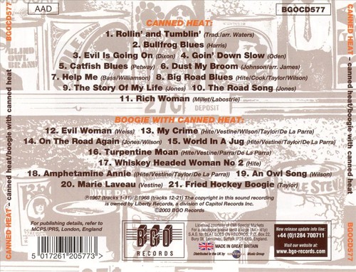 Canned heat boogie with - canned,