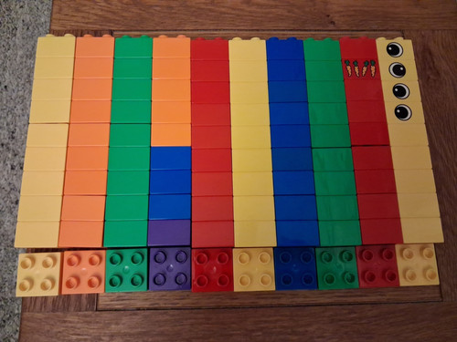 100 duplo lego 2x2 stud - 100,