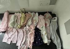 Joblot Baby Girl Clothes Bundle 0–3 Months - Next, George, F&F + More