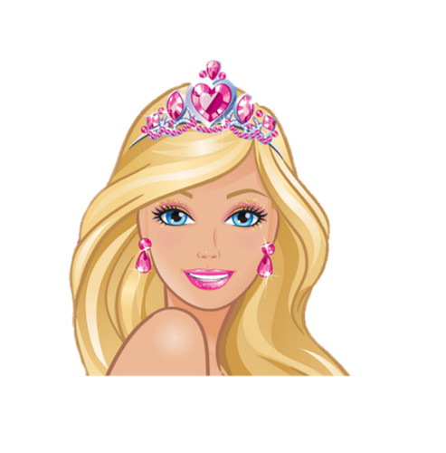 Edible printed barbie cake - edible,