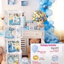 4Pcs Clear Balloon Gift Box &