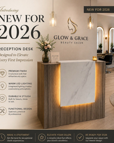 Modern reception desk warm - modern,