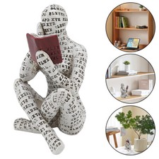 Resin Reading Book Figure Home