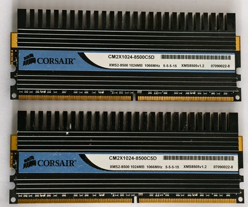 Corsair xms2 2gb 2x1gb ddr2 - corsair,