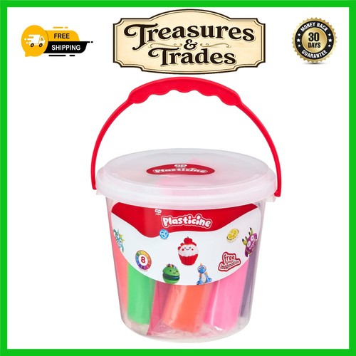 Modelling clay bucket set 8 - clay,