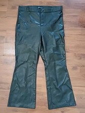 Zara Trousers Black Faux