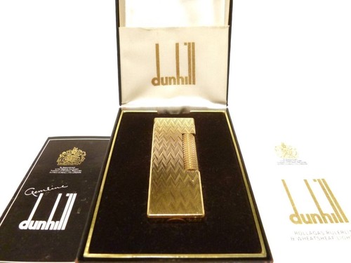 Dunhill rolla gas lighter gold - gas,