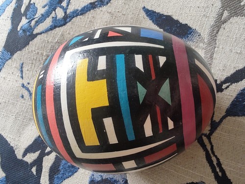 Rare unique acrylic - acrylic, painted