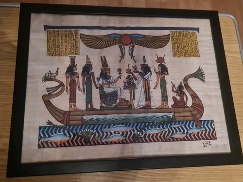 Egyptian papyrus art - papyrus,