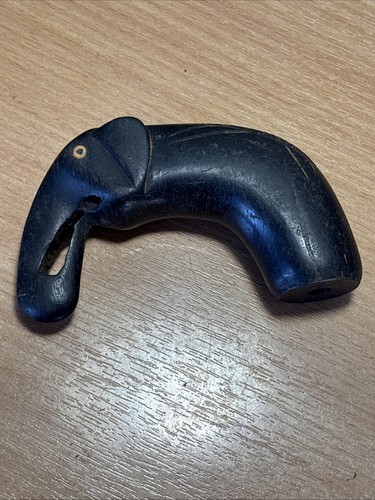 Vintage carved elephant - elephant, handle