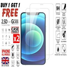 Screen Protector for iPhone 16 15 13 12 11 XR 14 17 Pro Max Tempered Glass