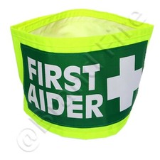 First Aid Hi Vis Armband - Yellow Medic Paramedic Sleeve - First Aider