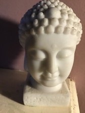 Marble Meditating Buddha Ornament - 12cm tall