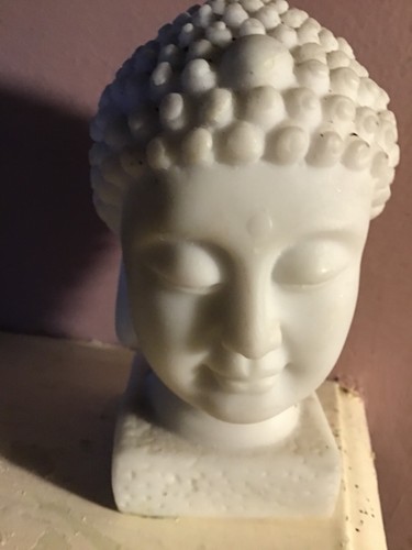 Marble meditating buddha - marble,