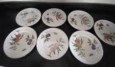 7 ROYAL WORCESTER EVESHAM GOLD edged DINNER PLATES 10 INCHES