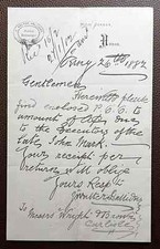 1882 J. Walter Halliday, Ironmonger, High Street, Annan Letter