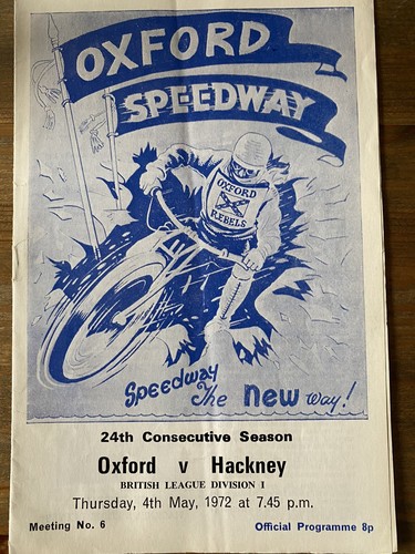 1972 oxford hackney - 1972, speedway