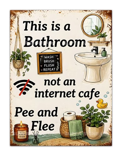 Funny bathroom internet cafe - bathroom,