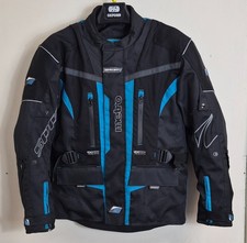 Spada Waterproof Motorcycle Jacket Metro Medium Black Blue Touring