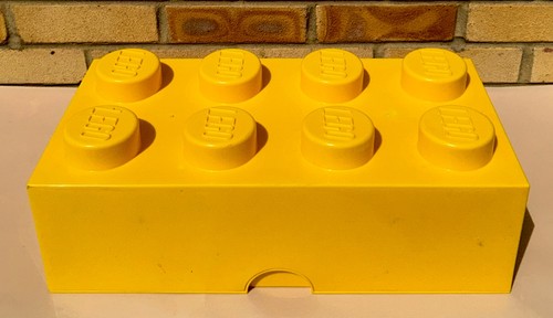 Large lego yellow block - yellow,