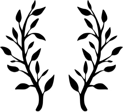 Elegant metal tree leaf - leaf, wall