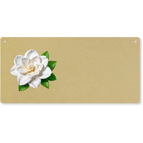 Gardenia flower door - 'gardenia, plaque