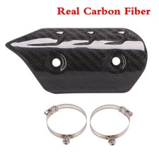 Motorcycle Exhaust Link Pipe Heat Shield Protector Carbon Fiber Covers Guards