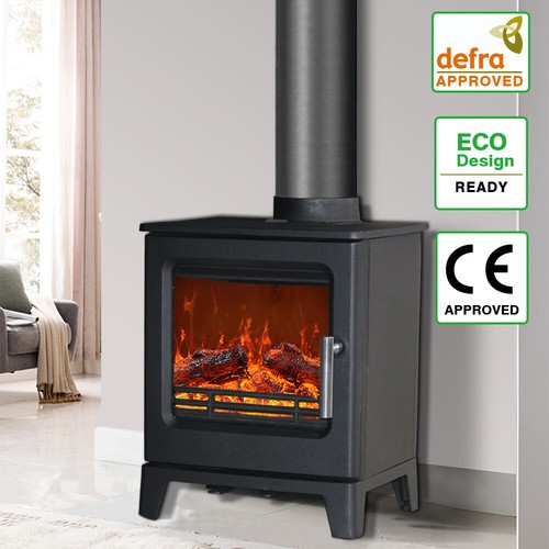 Defra 3kw cast iron wood - iron, log