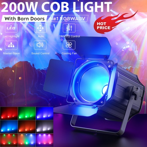 6pcs 200w rgbwauv led - 200w,
