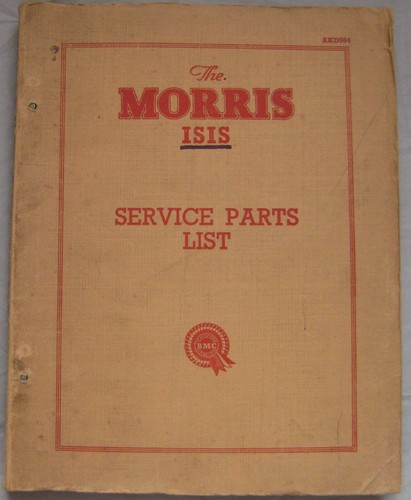 1956 morris isis - service, parts