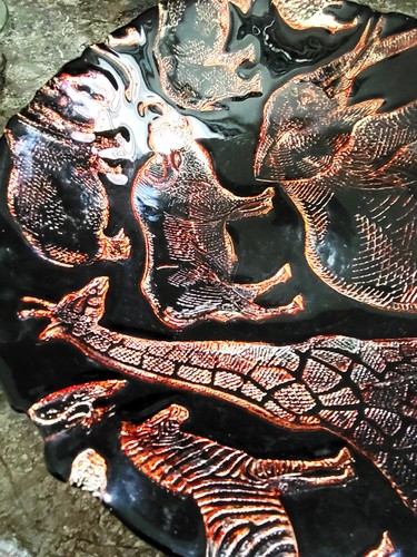 Glass safari animal decorative - glass,