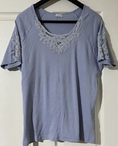 Damart ladies blue top - blue, size