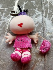 Vintage Groovy Chick 'Bubblegum Bods' Nicky Plush Keyring