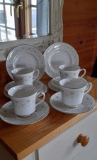Wedgwood Royal Tuscan Gainesborough 4 x Trios 4 Side Plates and Cups & Saucers 