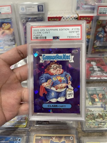 Topps garbage pail kids purple - garbage,