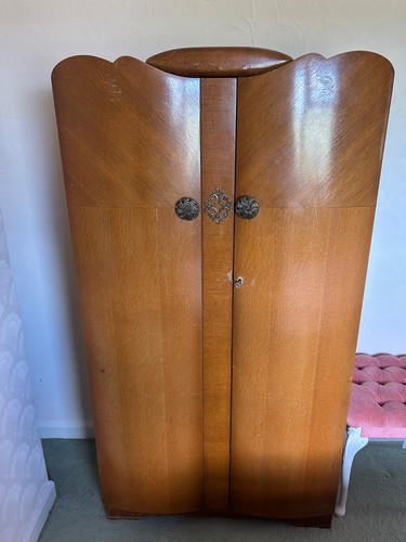 Vintage art deco wardrobe - vintage,