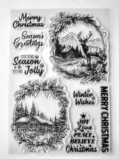 Merry Christmas Deer & Cabin