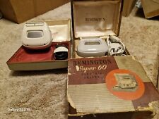 Lot of 2 Vintage Remington Super 60 and similar Electric Shaver Razor Untested 