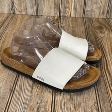 Birkenstock Betula Womens Reggae White Sandals Size 40-9N US Soft Footbed