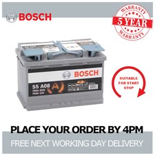 Bosch S5A08 Car Battery 12V